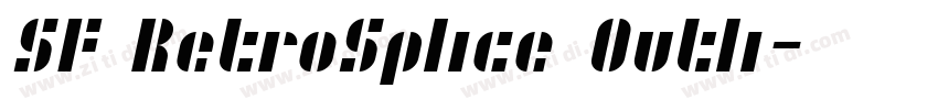 SF RetroSplice Outli字体转换 SF RetroSplice Outli字体转换